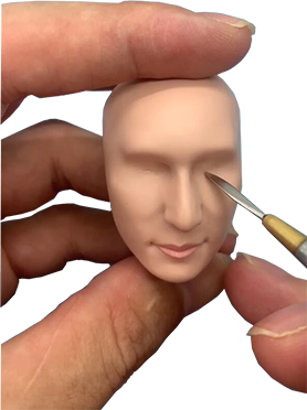 Our artist will sculpt until you`re 100% happy with the likenes.