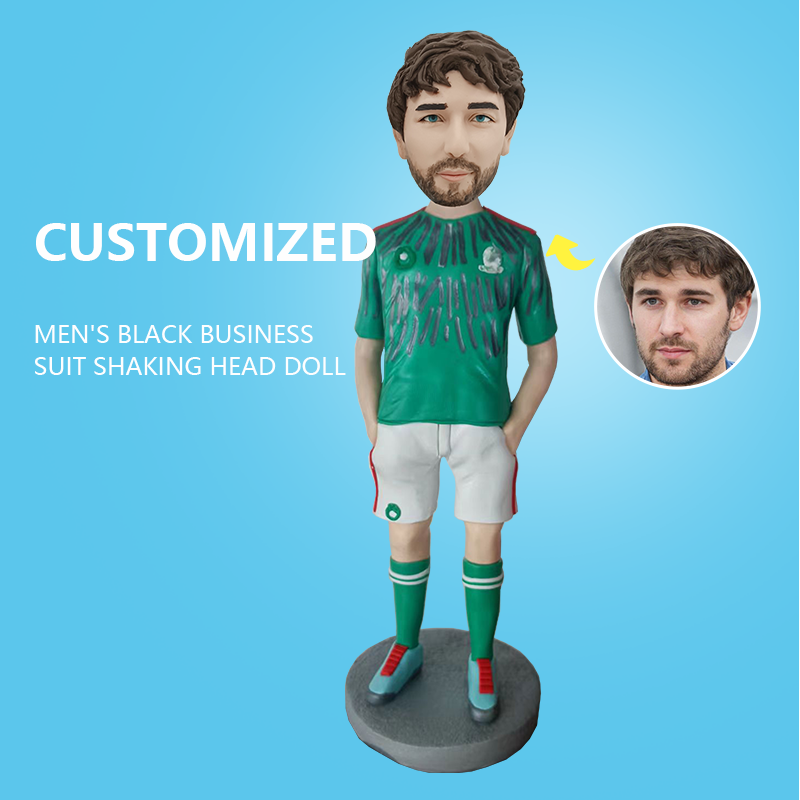 Customized Men's Football Sportswear Shaking Head Doll