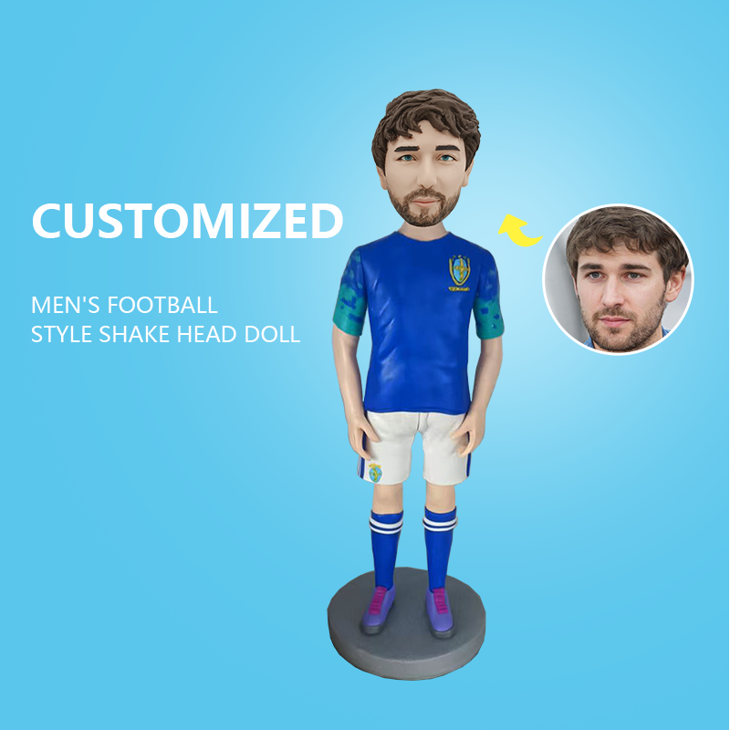 Customized Men's Football Style Shake Head Doll